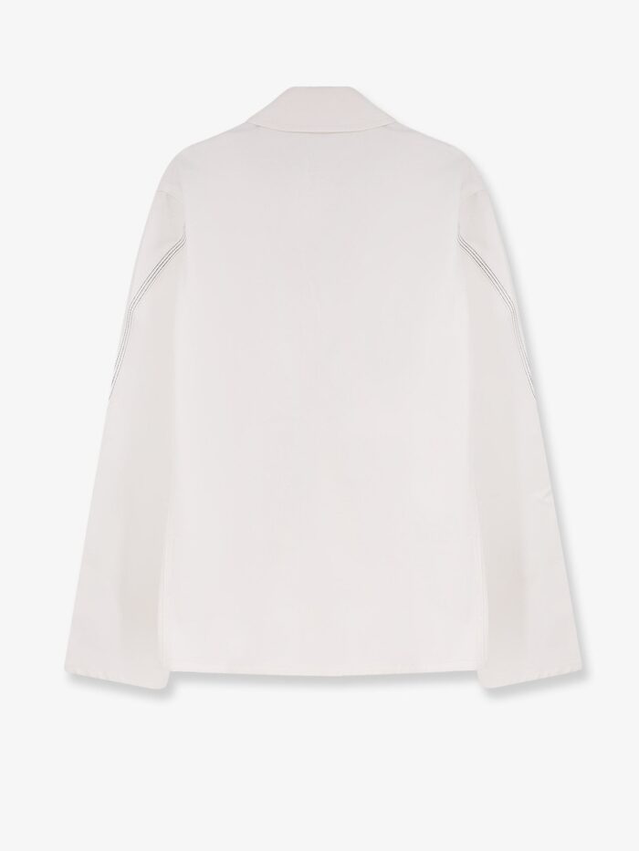 Givenchy Denim Jacket With Iconic Lettering Logo On The Front