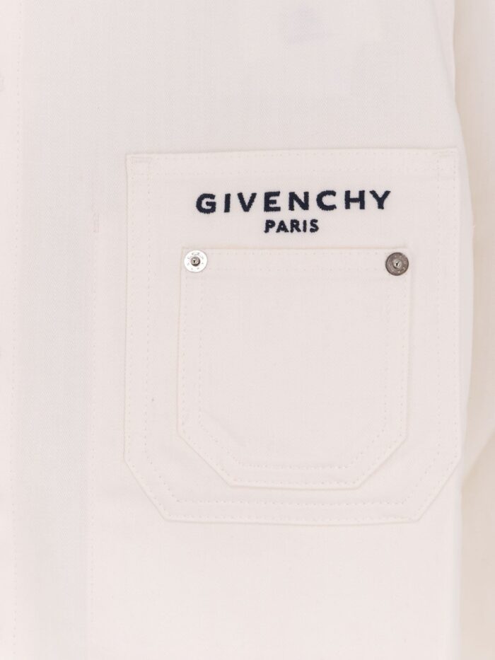 Givenchy Denim Jacket With Iconic Lettering Logo On The Front
