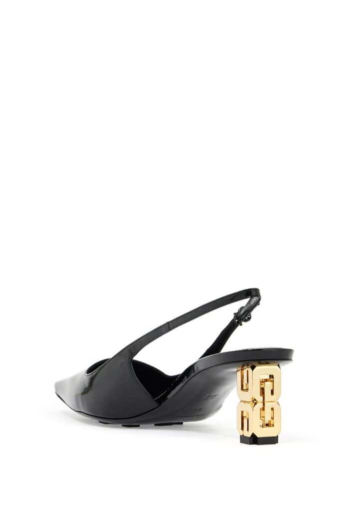 GIVENCHY G Cube Patent Leather Slingback Dcol