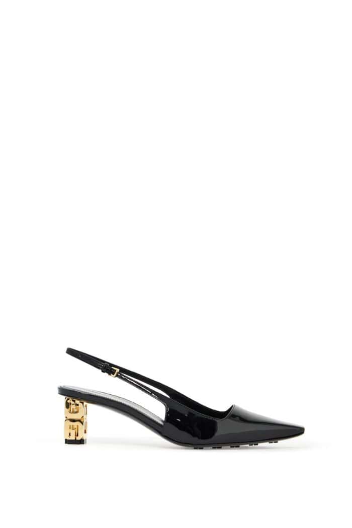 GIVENCHY G Cube Patent Leather Slingback Dcol