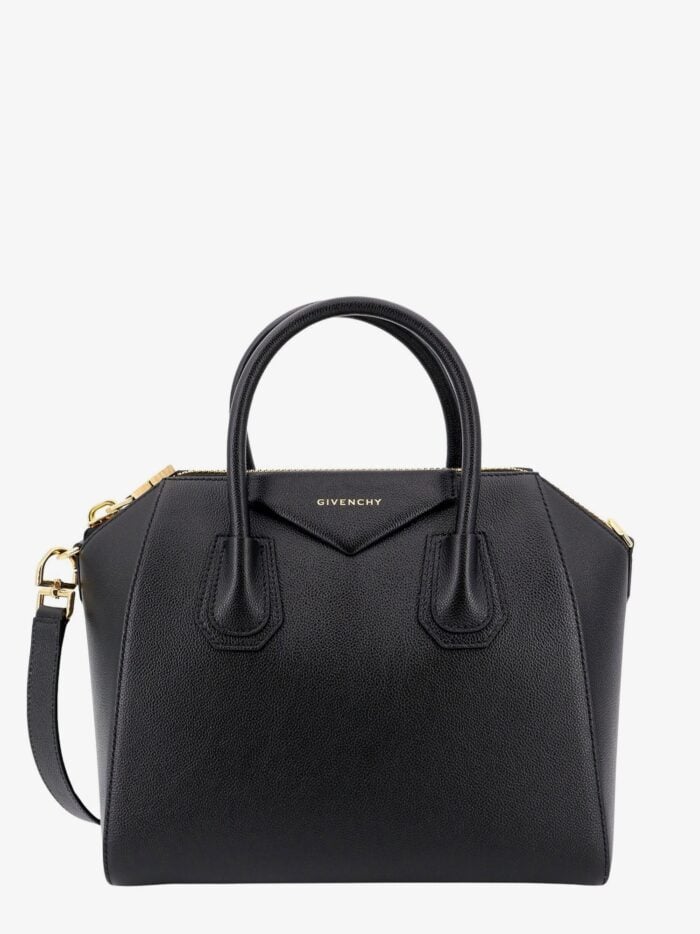 Givenchy Leather Handbag With Frontal Logo Print