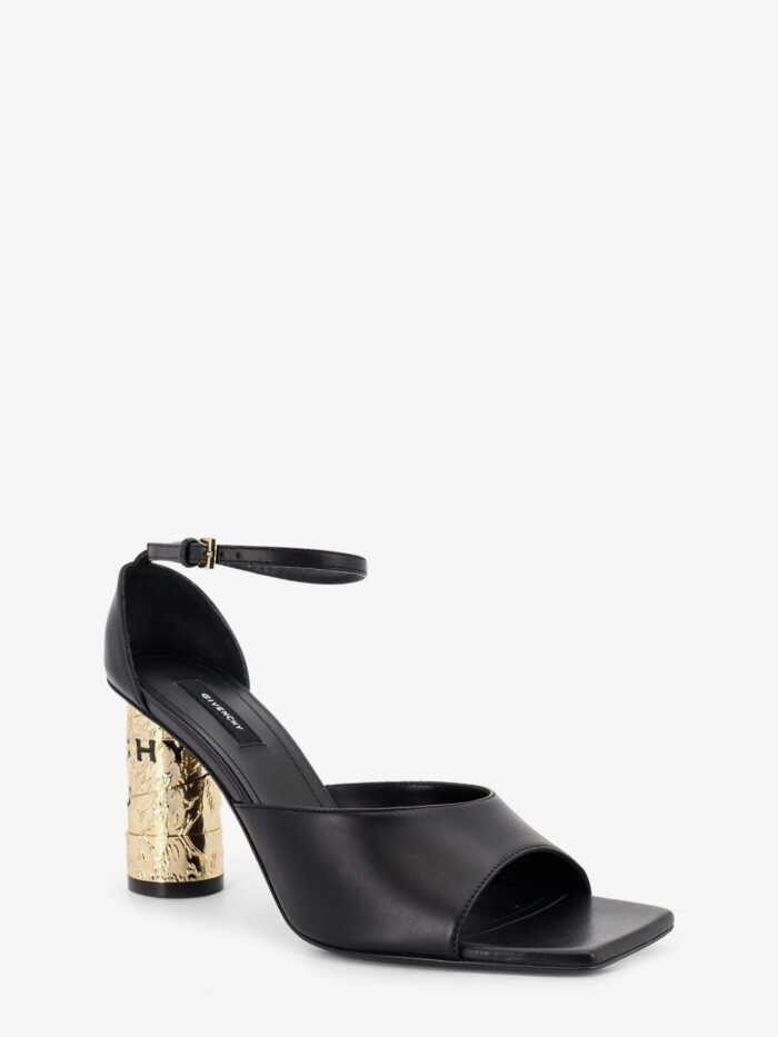 Givenchy Leather Sandals With Tape Heel