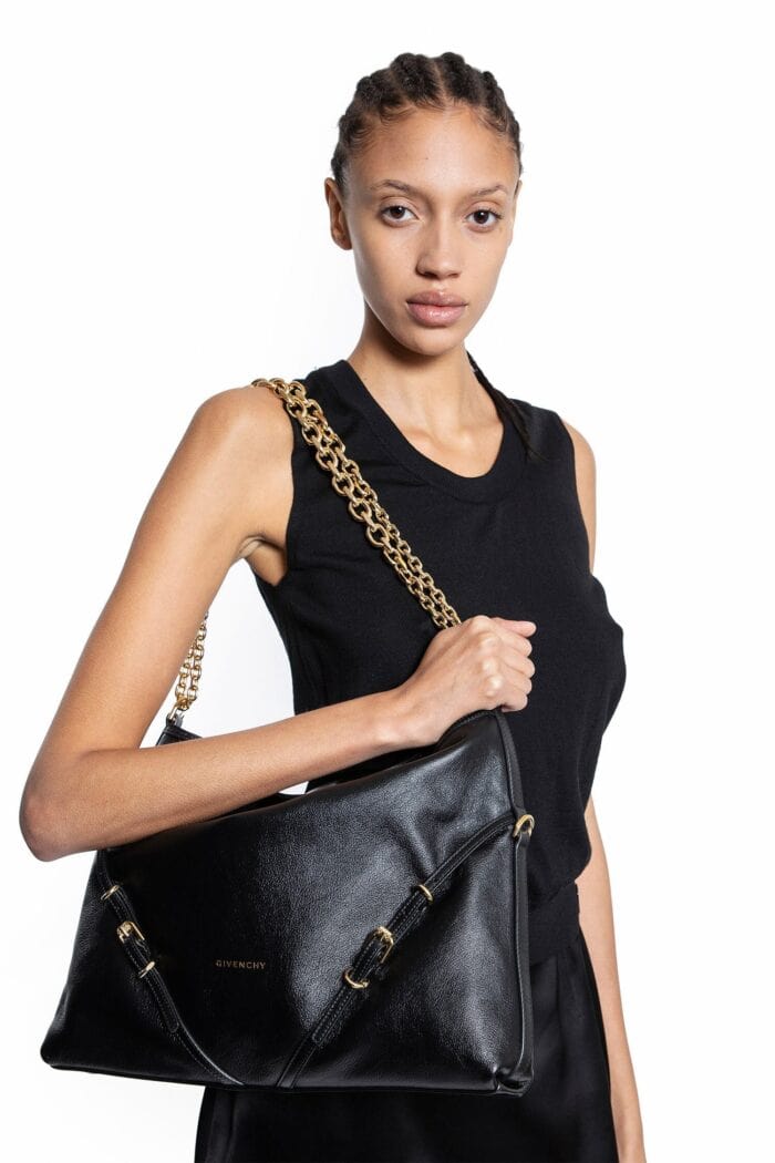 GIVENCHY Medium Voyou Chain Bag In Leather