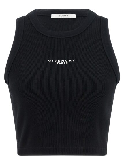 'Givenchy Paris' Print Top