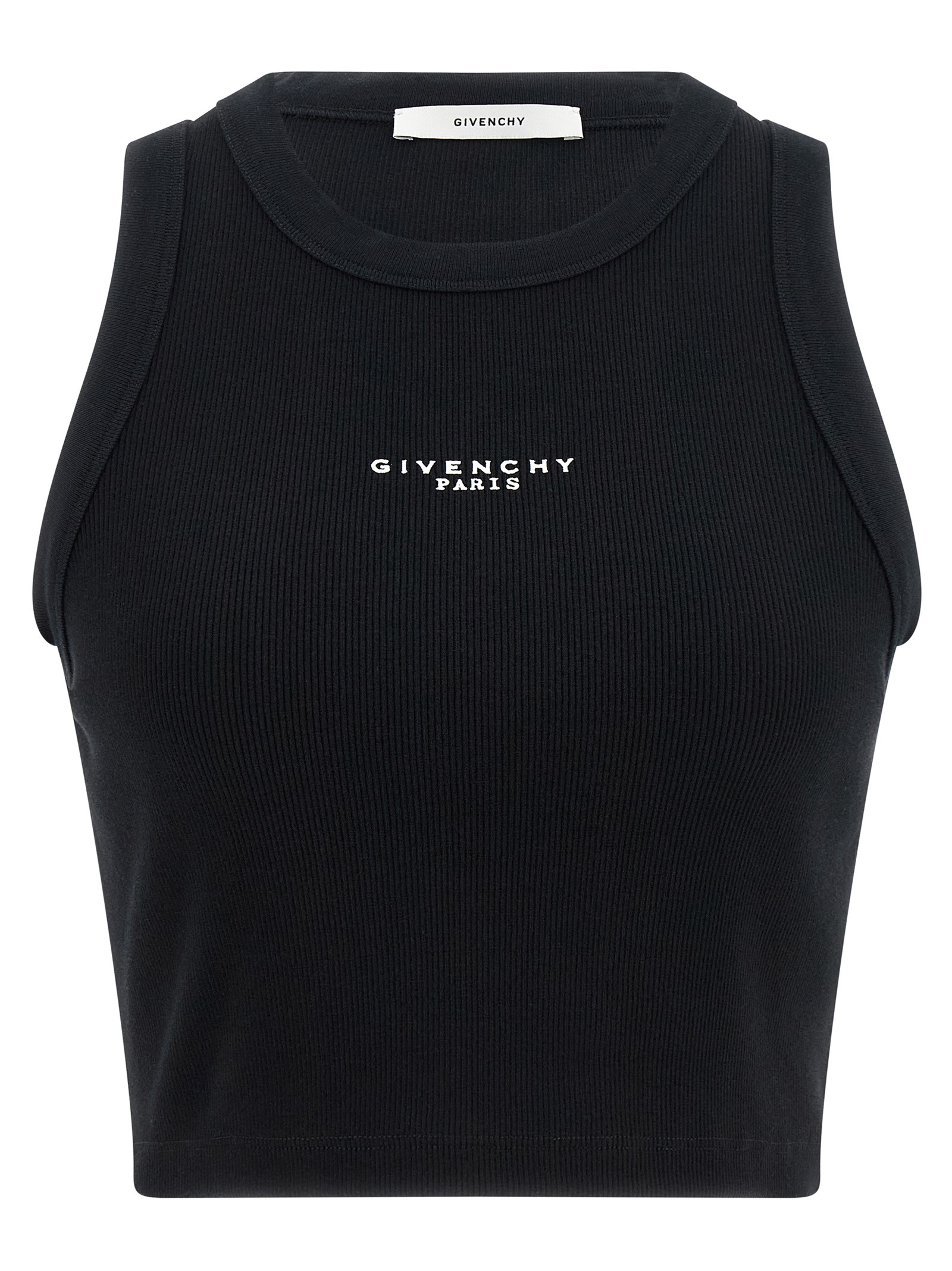 'Givenchy Paris' Print Top