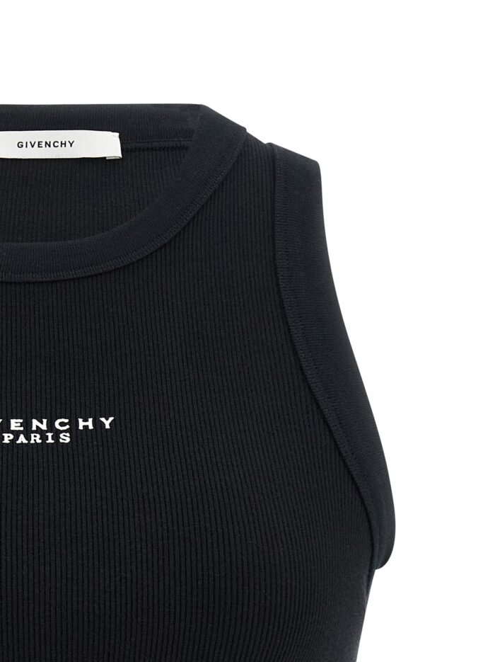 'Givenchy Paris' Print Top