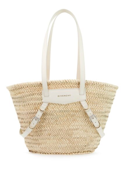 GIVENCHY Raffia Voyou Medium Shoulder Bag