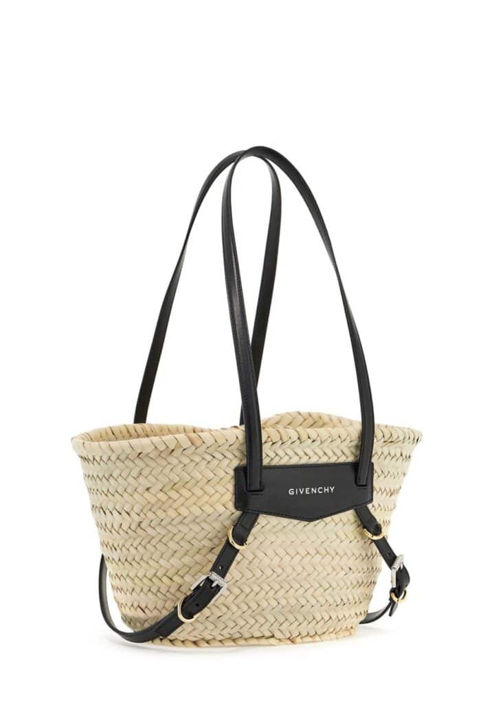 GIVENCHY Raffia Voyou Shoulder Bag