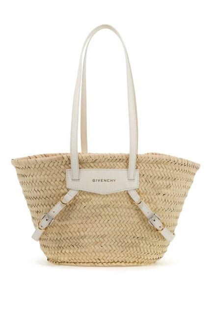 GIVENCHY Raffia Voyou Shoulder Bag