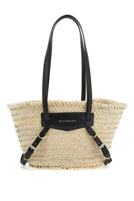 GIVENCHY Raffia Voyou Shoulder Bag