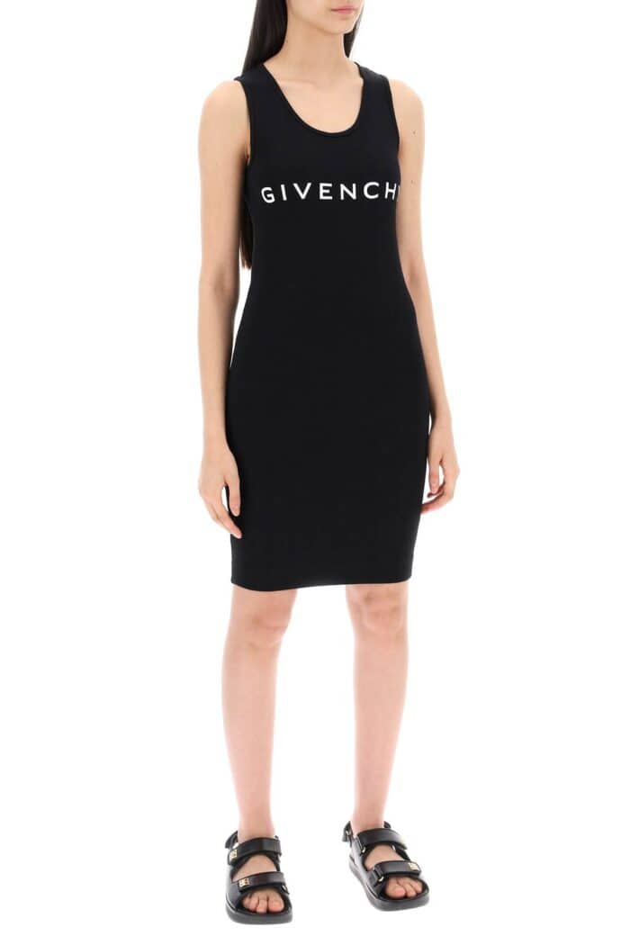 GIVENCHY Ribbed Logo Mini Dress