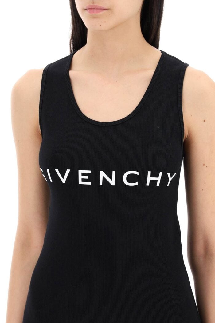 GIVENCHY Ribbed Logo Mini Dress