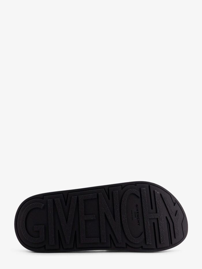 Givenchy Rubber Slide With Logo Lettering Patch
