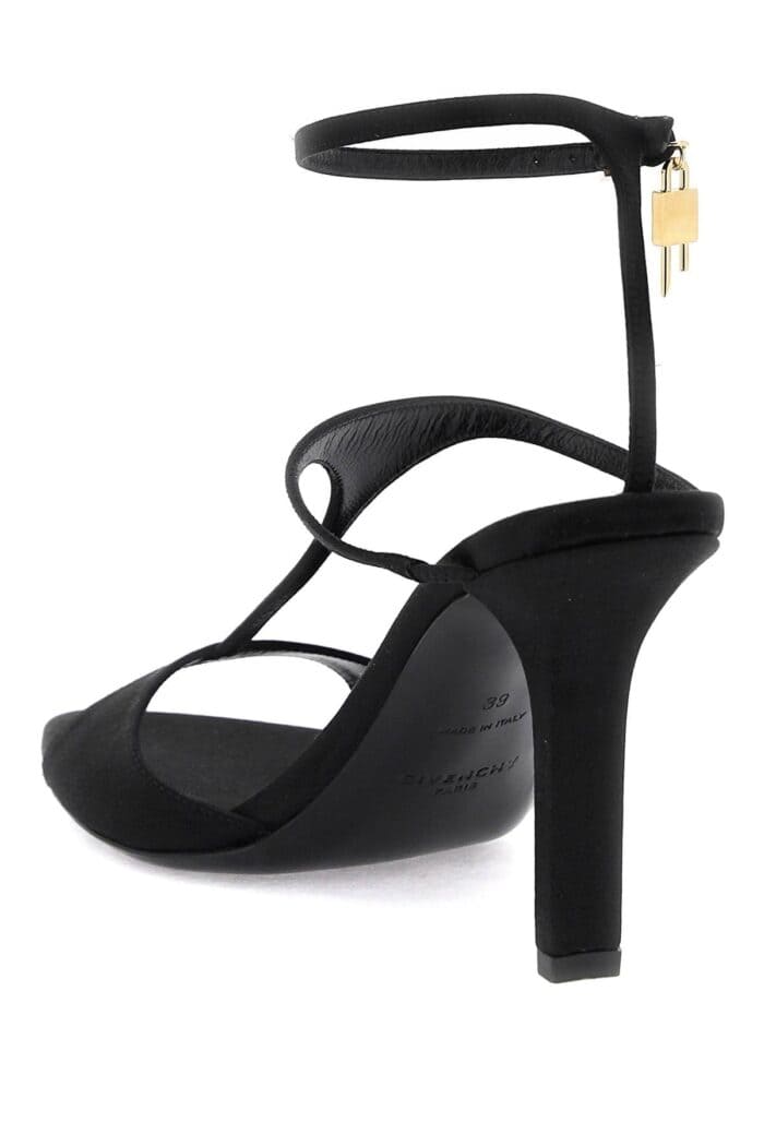 Givenchy Satin Sandals With G Lock Charm