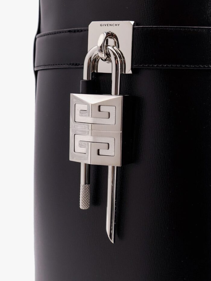 Givenchy Sharklock Leather Ankle Boots