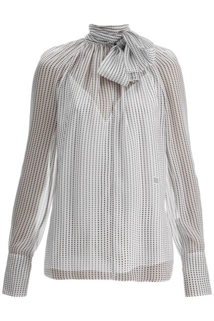 GIVENCHY Silk Polka Dot Blouse With Lavall