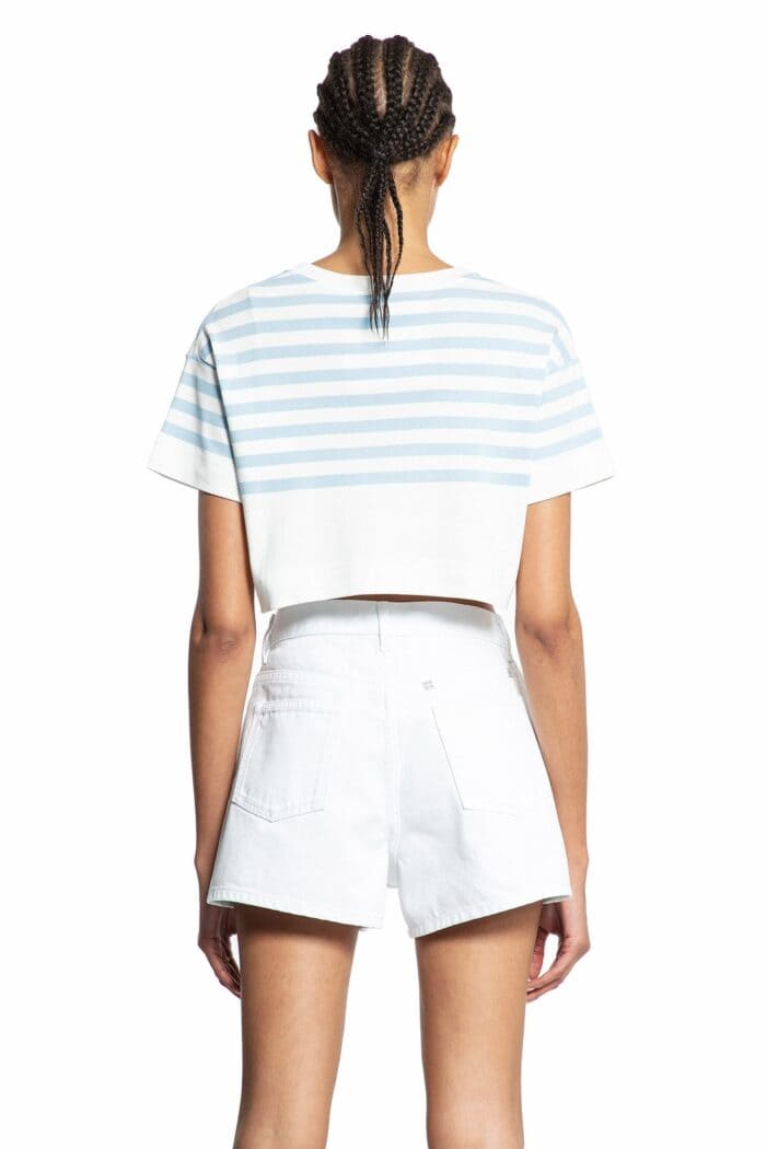 GIVENCHY Striped Cropped T-shirt