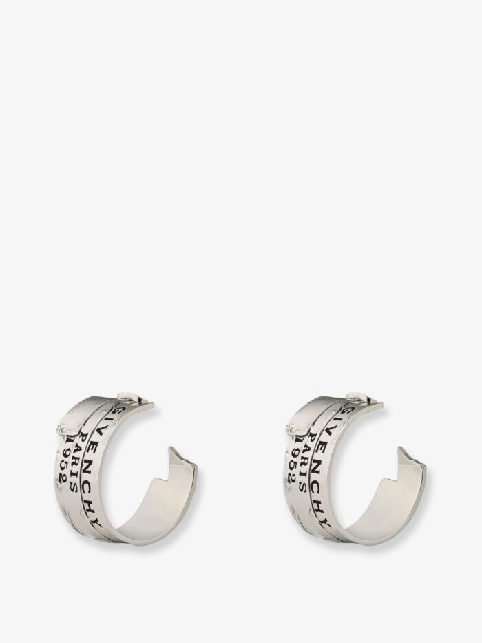 Givenchy Tape Earrings In Metal And Enamel