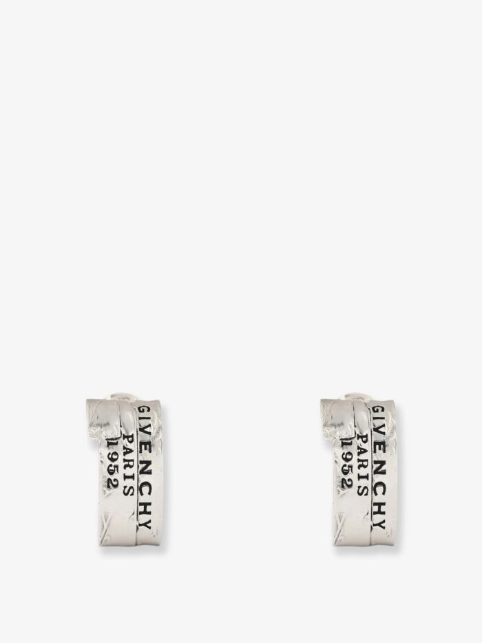 Givenchy Tape Earrings In Metal And Enamel