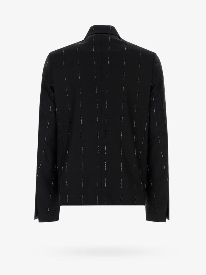 Givenchy Wool Blazer With All-over Logo Print