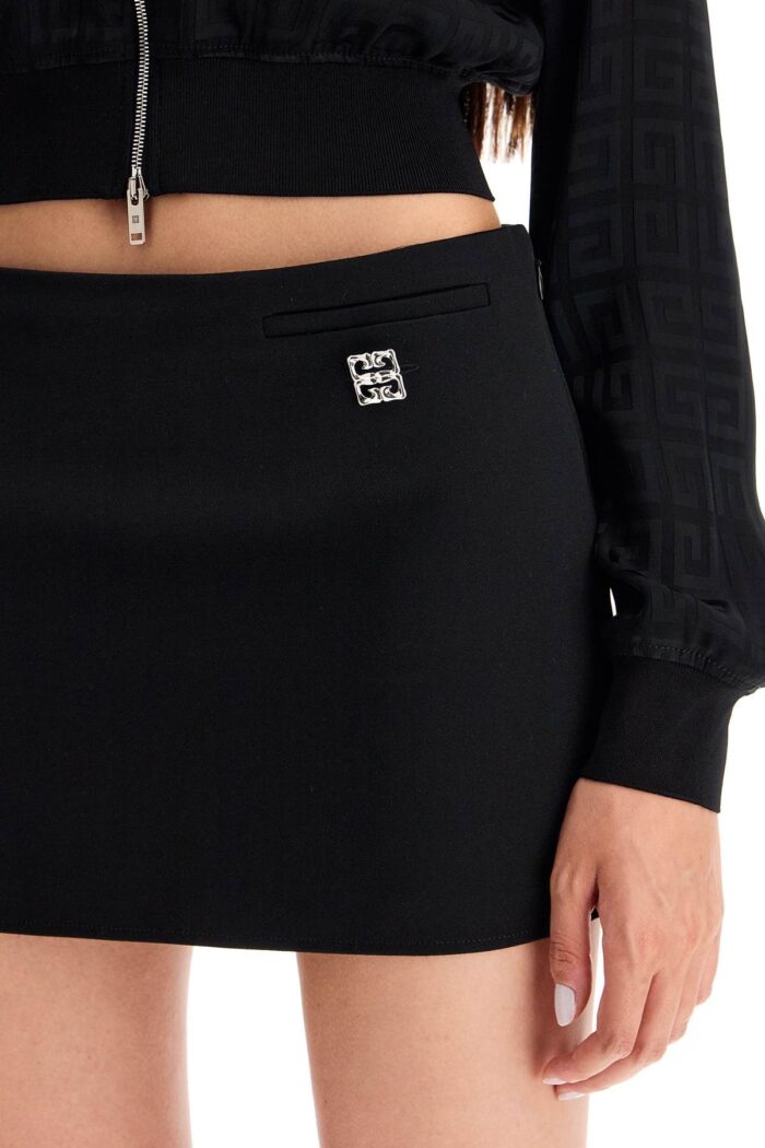 GIVENCHY Wool Mini Skirt With 4g