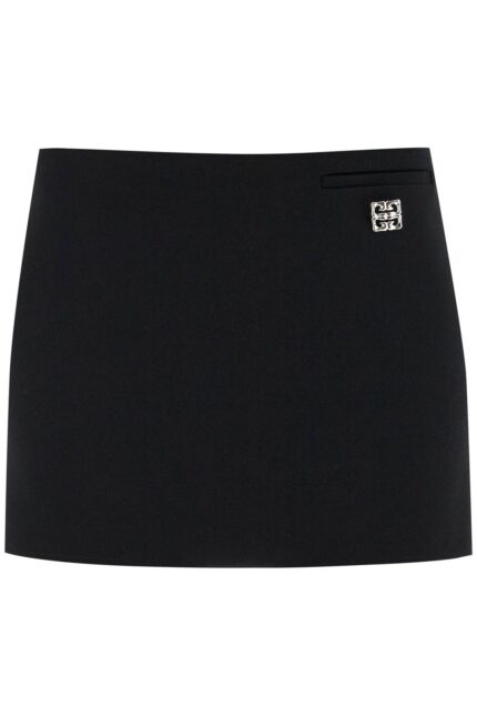 GIVENCHY Wool Mini Skirt With 4g