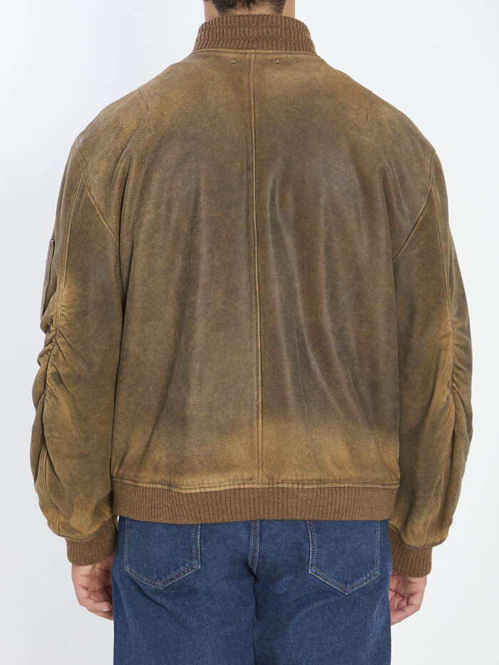 Golden Goose Bomber leather jacket