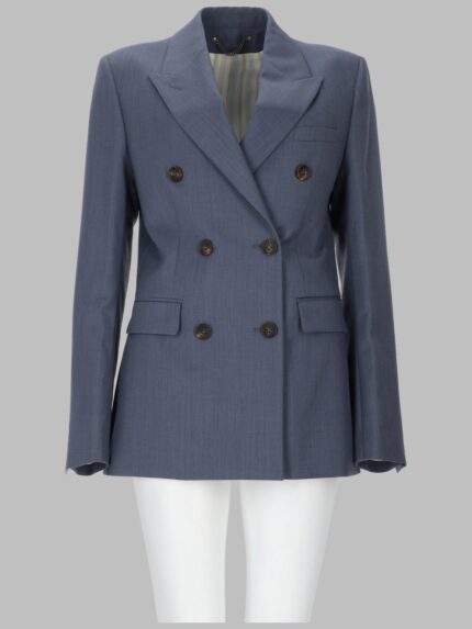 Golden Goose Deluxe Brand Baby Blue Double Breasted Blazer