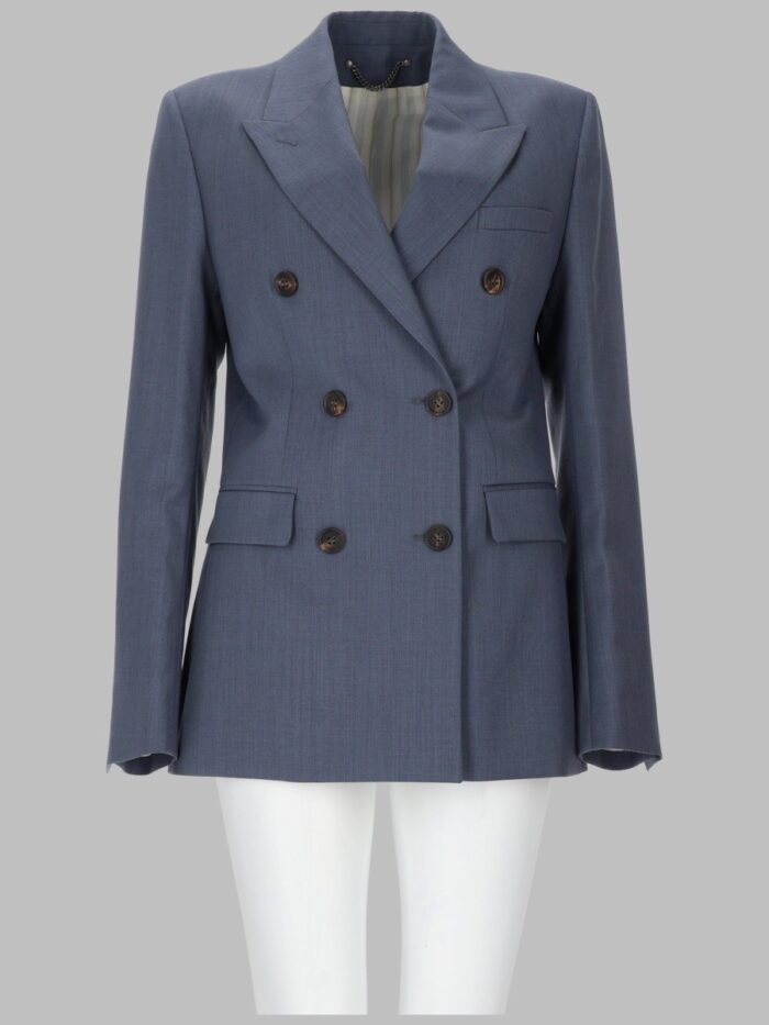 golden goose deluxe brand baby blue double breasted blazer Golden Goose Deluxe Brand Baby Blue Double Breasted Blazer