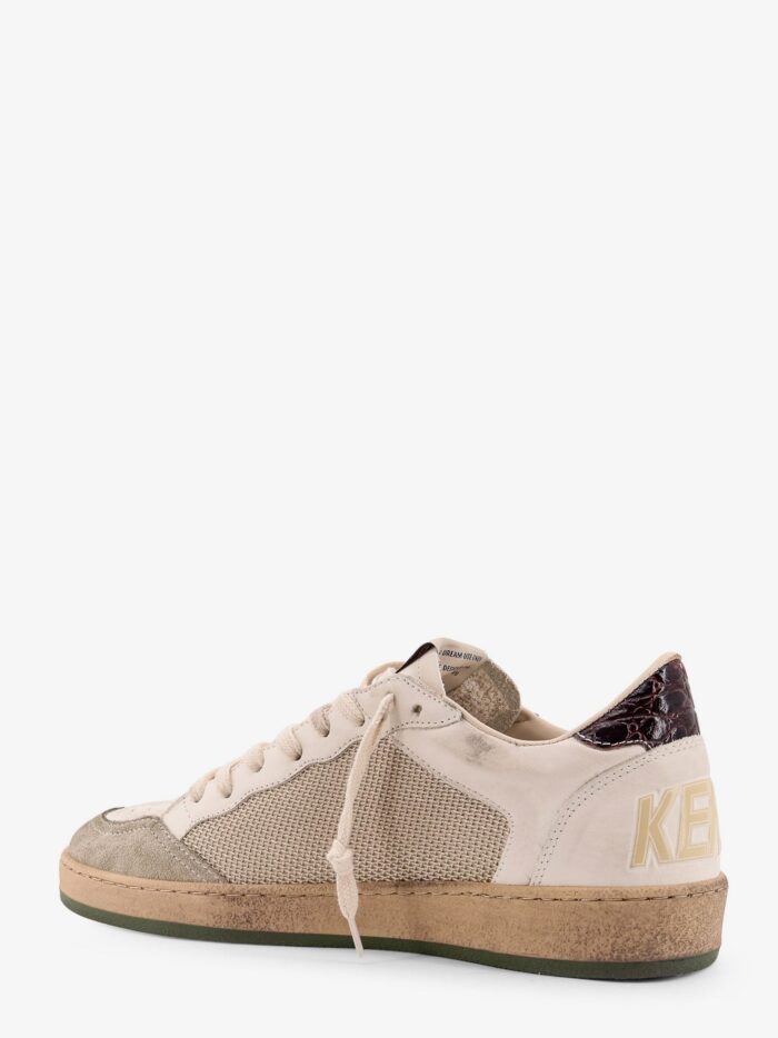 Golden Goose Deluxe Brand Ball Star Double Quarter Low-top Leather Sneakers With Used Effect
