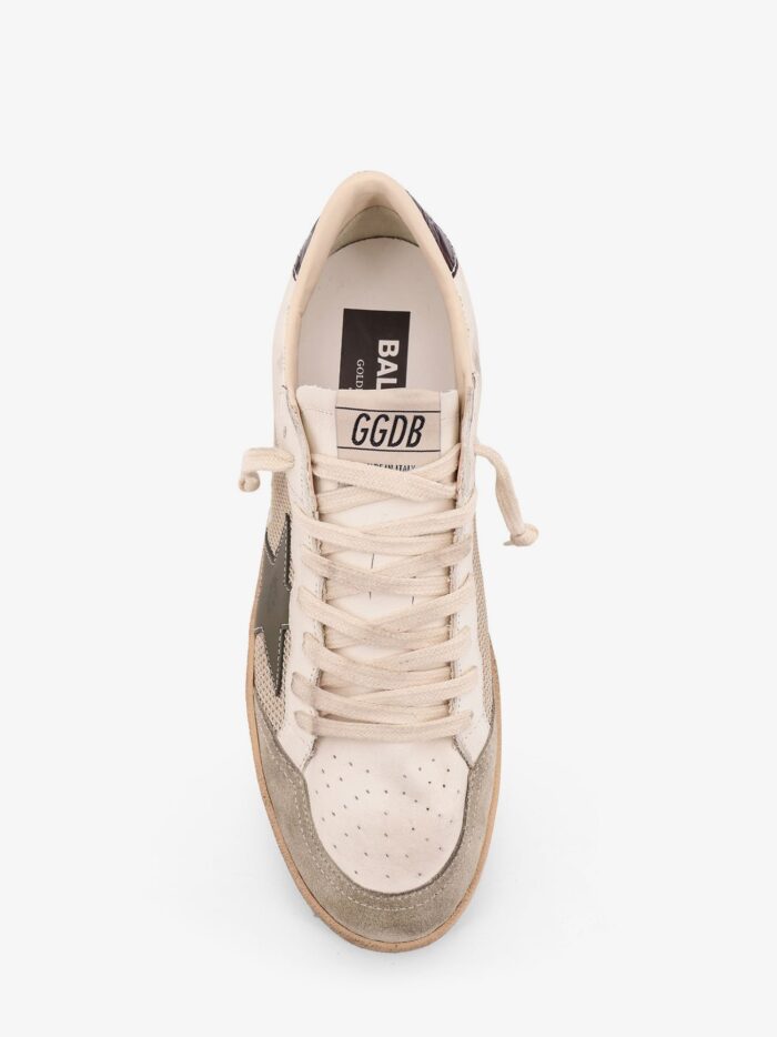 Golden Goose Deluxe Brand Ball Star Double Quarter Low-top Leather Sneakers With Used Effect