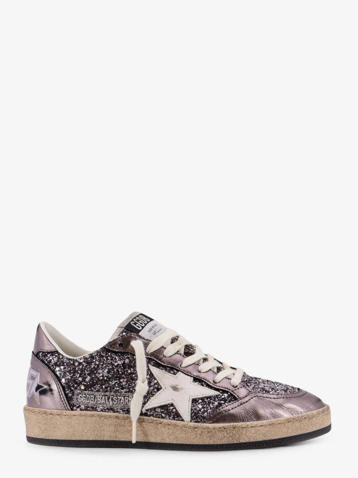 Golden Goose Deluxe Brand Ball Star Glittered Leather Sneakers