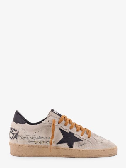 Golden Goose Deluxe Brand Ball Star Low-top Suede Sneakers With Used Effect