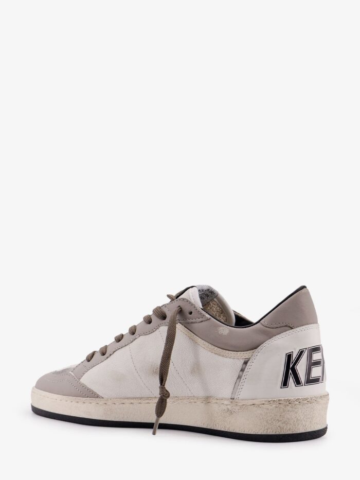 Golden Goose Deluxe Brand Ballstar Leather Sneakers With Suede Inserts