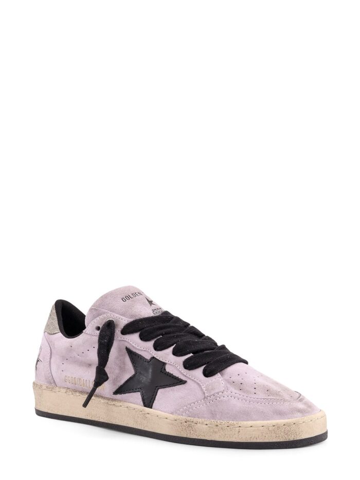 Golden Goose Deluxe Brand Ballstar Low-top Suede Sneakers With Used Effect
