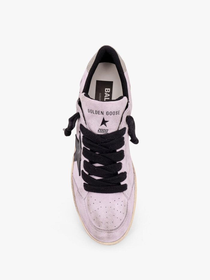 Golden Goose Deluxe Brand Ballstar Low-top Suede Sneakers With Used Effect