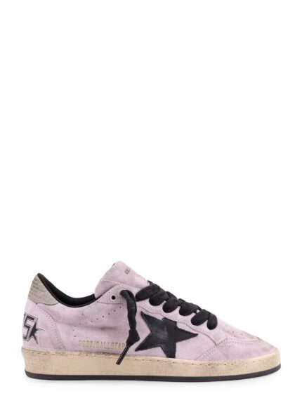 Golden Goose Deluxe Brand Ballstar Low-top Suede Sneakers With Used Effect