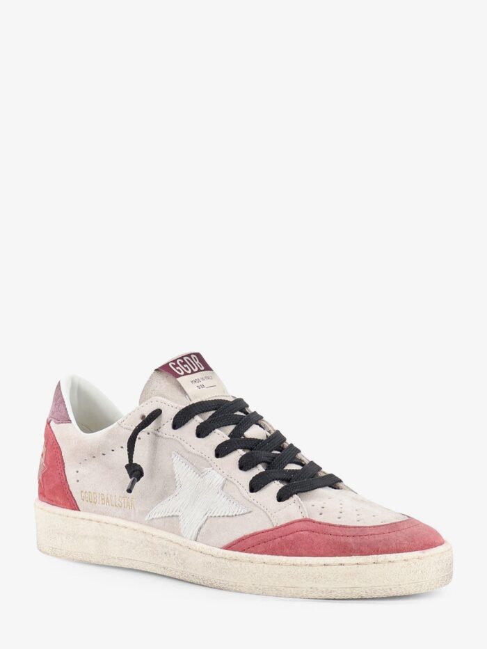 Golden Goose Deluxe Brand Ballstar Suede Sneakers With Logo On The Side