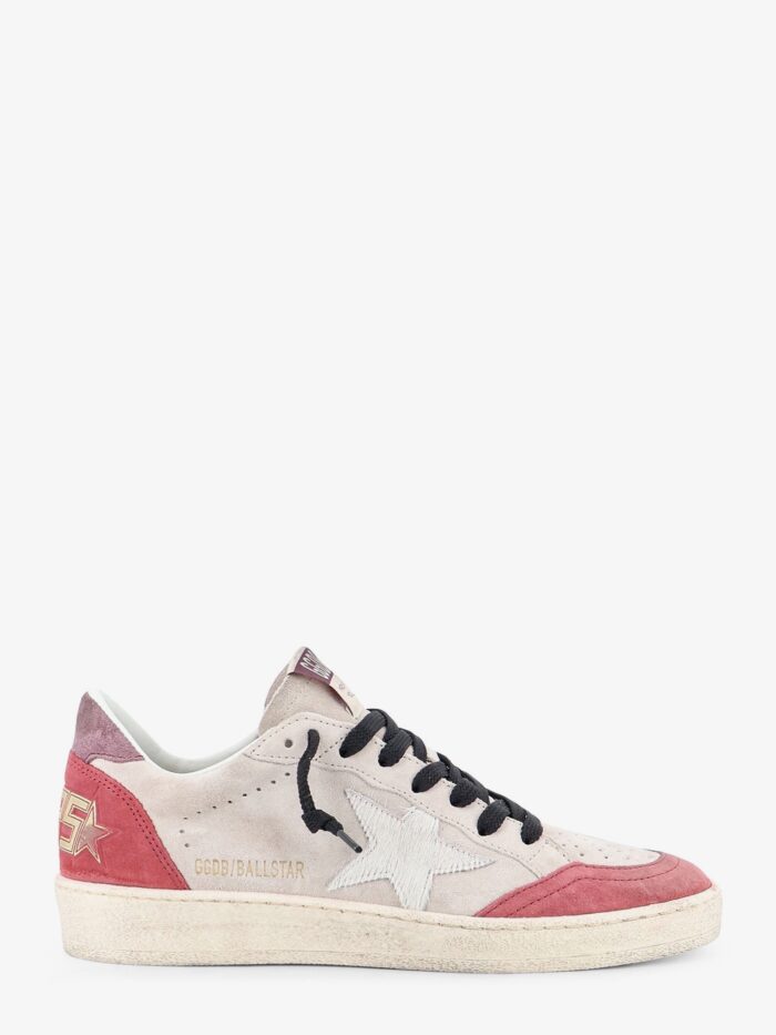 Golden Goose Deluxe Brand Ballstar Suede Sneakers With Logo On The Side