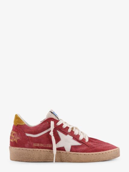 Golden Goose Deluxe Brand Ballstar Suede Sneakers With Side Logo