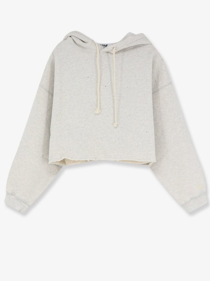 golden goose deluxe brand cotton crop sweatshirt Golden Goose Deluxe Brand Cotton Crop Sweatshirt