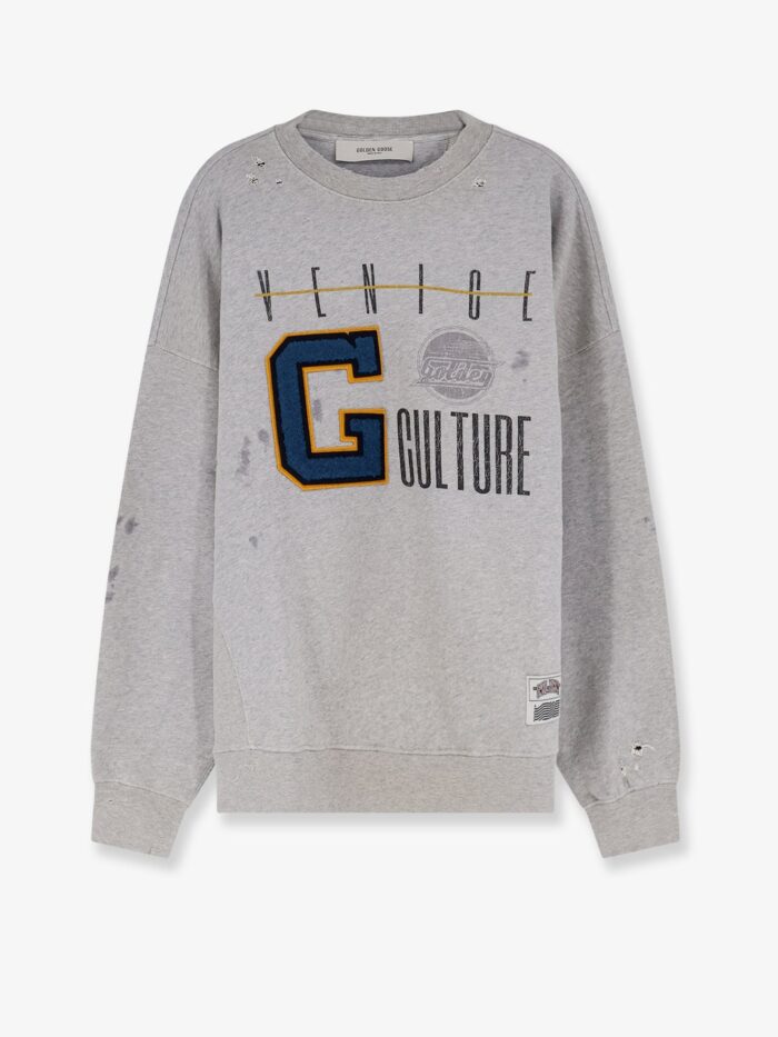 Golden Goose Deluxe Brand Cotton Sweatshirt With Print On The Front