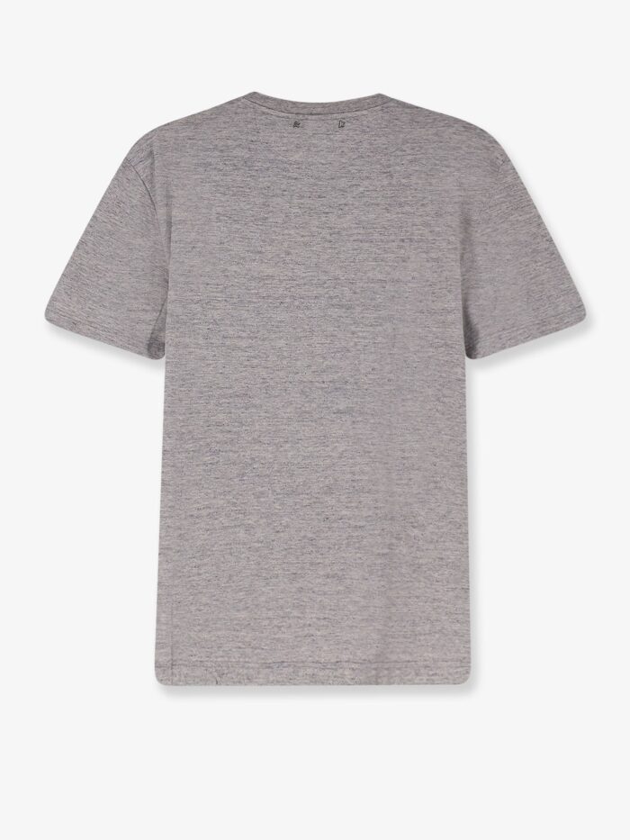 Golden Goose Deluxe Brand Cotton T-shirt With Flag Print On The Front