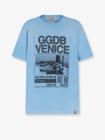 Golden Goose Deluxe Brand Cotton T-shirt With Print On The Front