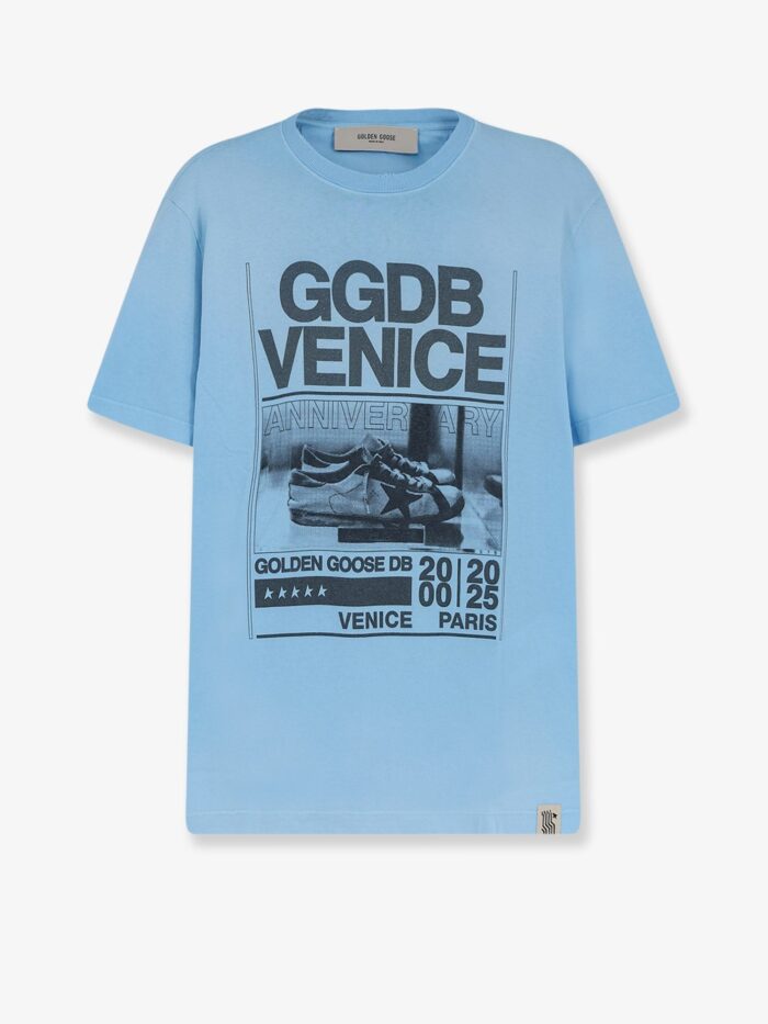 Golden Goose Deluxe Brand Cotton T-shirt With Print On The Front