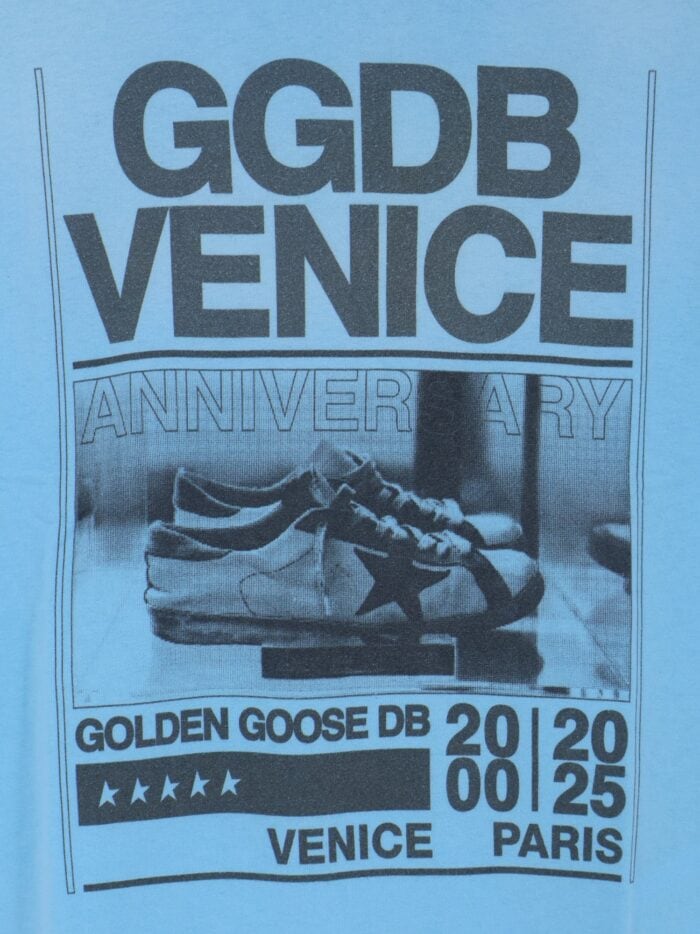 Golden Goose Deluxe Brand Cotton T-shirt With Print On The Front