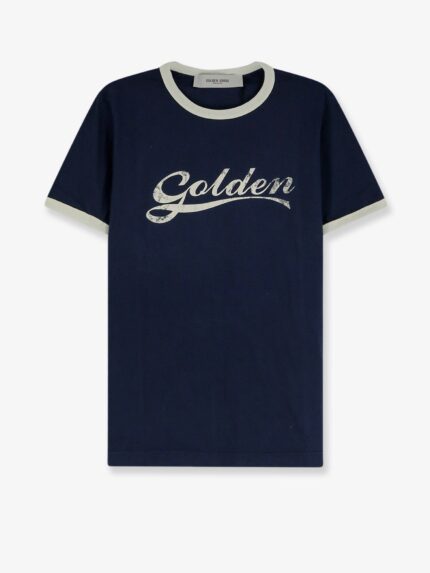 Golden Goose Deluxe Brand Cotton T-shirt With Printed Logo On The Front