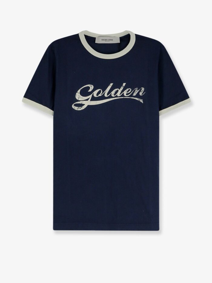 golden goose deluxe brand cotton t shirt with printed logo on the front Golden Goose Deluxe Brand Cotton T-shirt With Printed Logo On The Front