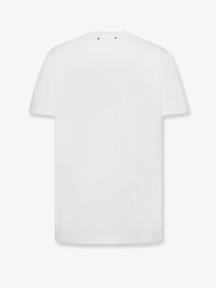 Golden Goose Deluxe Brand Cotton T-shirt With Rhinestones