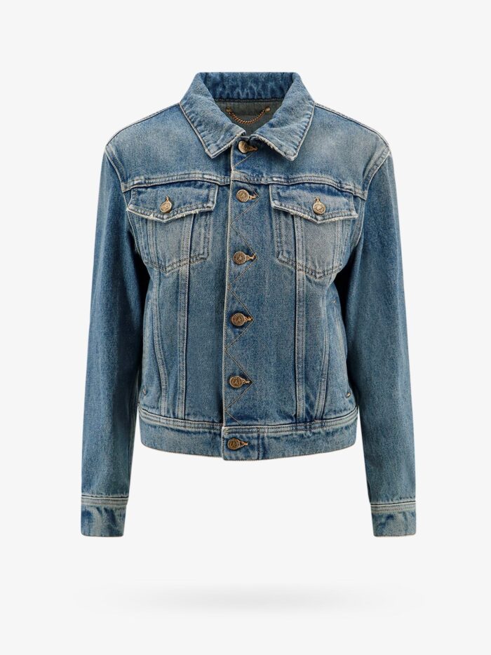 Golden Goose Deluxe Brand Denim Jacket With Embroidered Monogram
